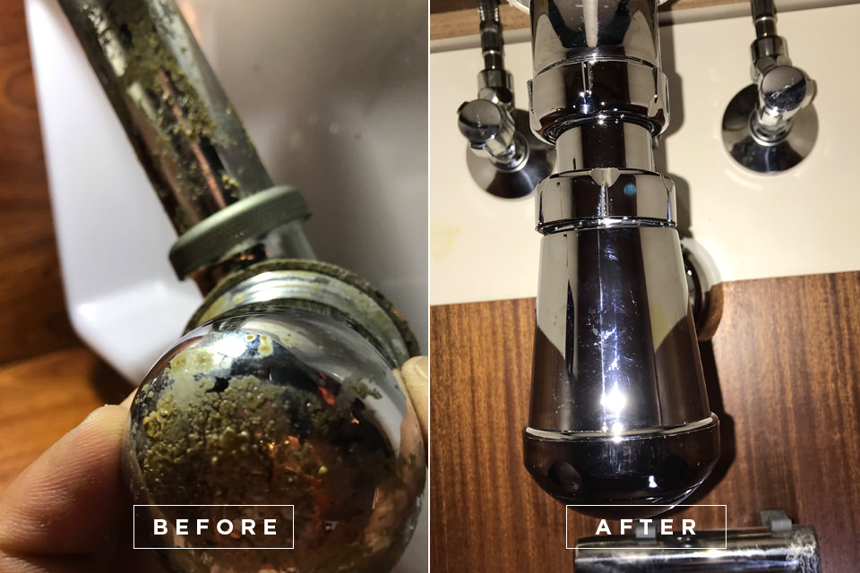 Yacht drain cleaning 9