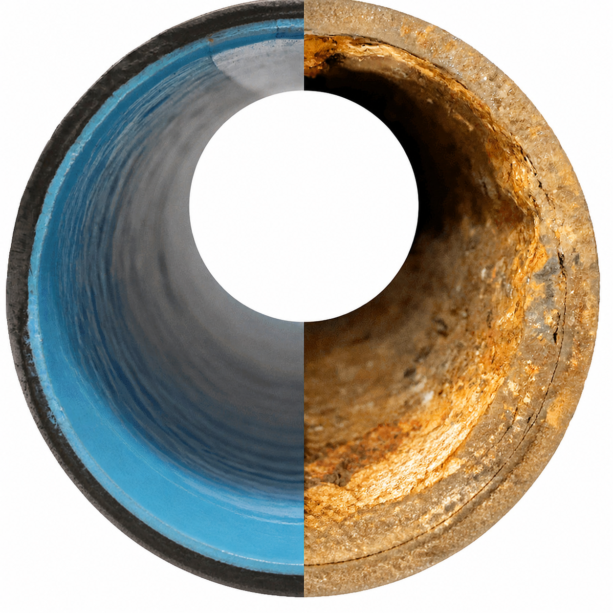 Inspection of corroded yacht pipework