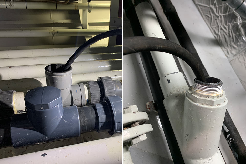 Pipework cleaning for superyachts